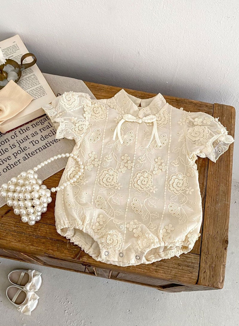 الصيف حديث الولادة فتاة الموضة Playsuit الرضع فتيات قصيرة الأكمام Romper - Image 4