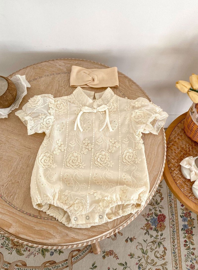الصيف حديث الولادة فتاة الموضة Playsuit الرضع فتيات قصيرة الأكمام Romper - Image 5