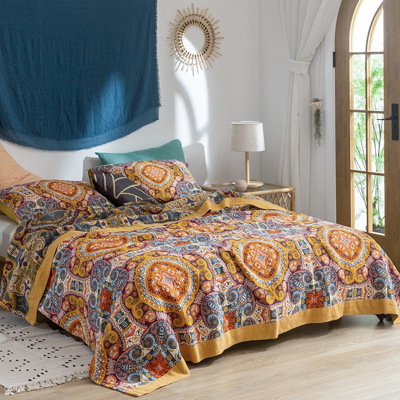New Towel Quilt Supply Home Single Double Air-Conditioning Blanket Four Seasons Universal Modern Simple Style Towel Blanket - Image 2