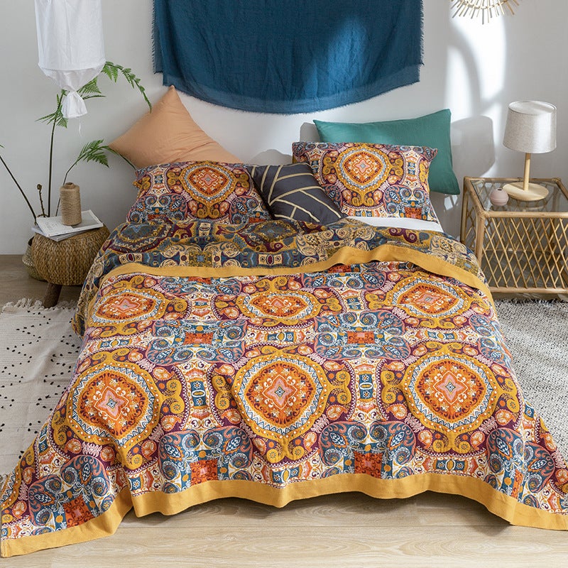 New Towel Quilt Supply Home Single Double Air-Conditioning Blanket Four Seasons Universal Modern Simple Style Towel Blanket - Image 5