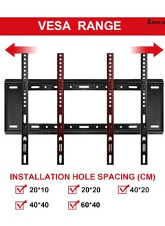 Wall Mount TV Stand, Fixed TV Bracket for Most 40-80 Inch LCD LED TV Screens, Universal Television Mount Stand, Heavy Duty TV Wall Mount, Holds up to 75kg and Max VESA 600 * 400mm (Style 5) - pzsku/ZB9D78B1DAF1BBE7A06C9Z/45/_/1734190580/441a324c-d9e1-4075-87a3-da516b4a50b0