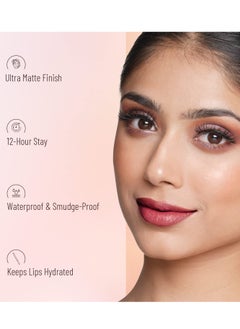 Swiss Beauty Swiss Beauty Matte Long Lasting Crayon Lipstick Maroon 3.5G  - Image 3