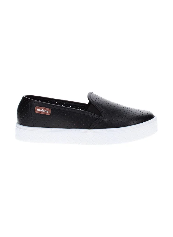 موليكا Moleca Ladies Closed/Flat Shoes Black | Made In Brazil