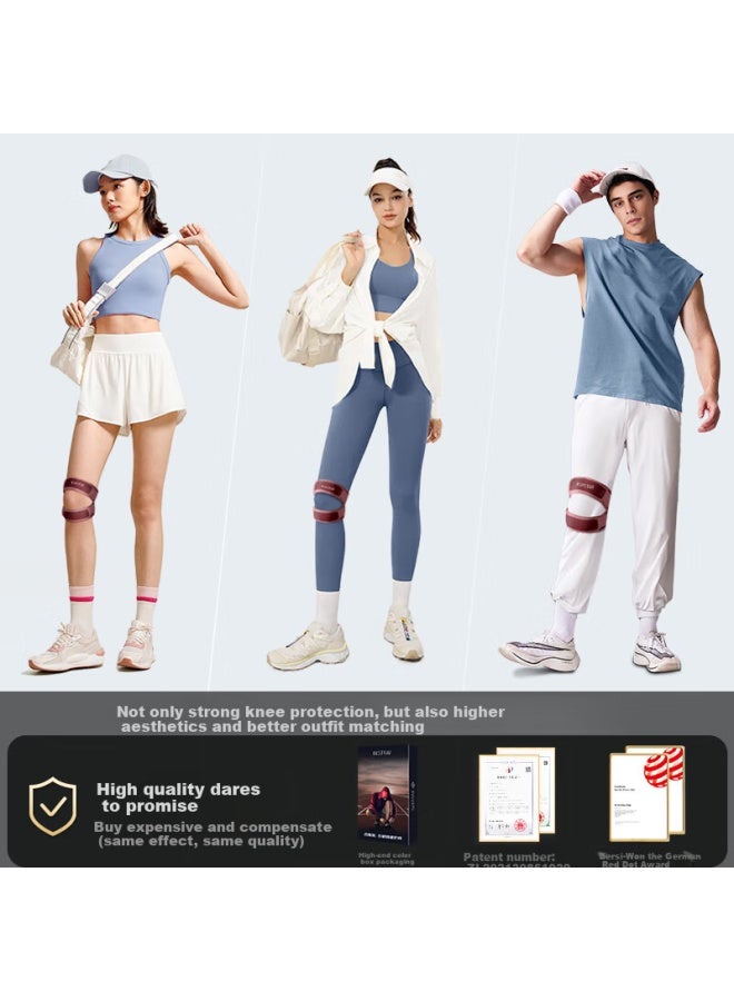 Bestray Besray Thin Knee Support For Summer Sports, Unisex Running Badminton Professional Patella Knee Brace For Men And Women - Image 3