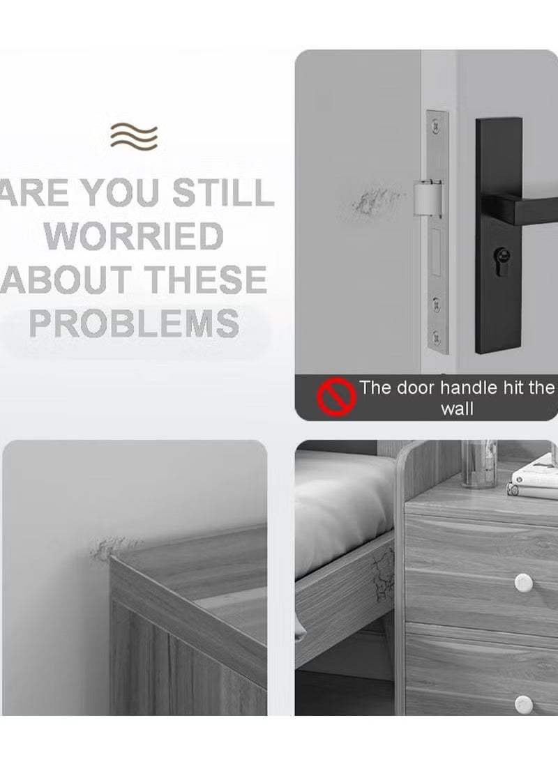Arabest 6 Pack Door Stoppers Wall Protector Silicone Door Knob Guard Shield with Self Adhesive Bumper Pad and Silencer for Wall and Door Knob Stopper Protection  - Image 1