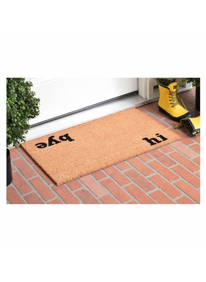 Calloway Mills 100501729 مرحبًا وداعًا حصيرة مدخل، 17" × 29"، طبيعي/أسود - Image 2