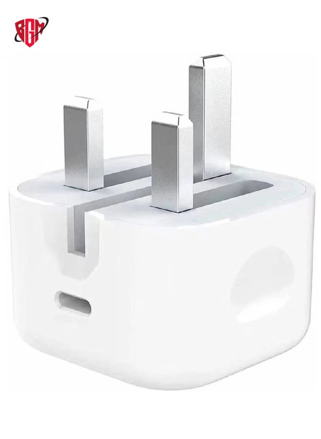 BGM - Type C Fast Charger 20W Power Adapter for iPhone 13 12 11 14 Series Plug Power Adapter Wall Plug Compatible with iPhone 14 13 13pro 12 Pro Max 12 Mini White - Image 1