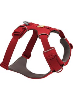 Ruffwear, Front Range Dog Harness, Reflective and Padded, No Pull Harness for Training and Everyday, Red Canyon, Medium
