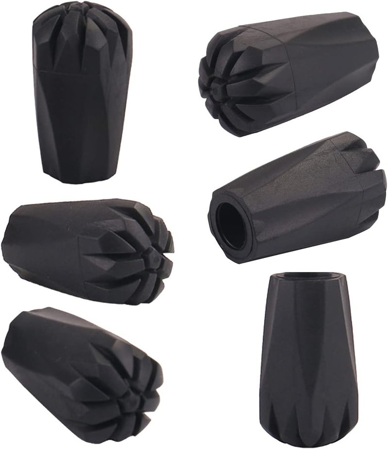 diooid Trekking Pole Accessories Extra Thick and Wear Resisting Rubber Tips Snow Support Mud Support for Hiking Poles for All Common Trekking Poles, Hiking Sticks, Nordic Walking Poles with a Inner Diameter of 11mm/0.43" - Image 5