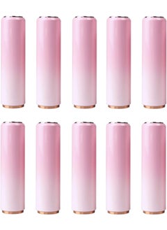 CTKcom 3.5ML Gradient Pink Lipstick Tubes - Cherry Blossom Pink Empty Plastic Lip Balm Container - Round Refillable for DIY Homemade Lipstick, 10 Pack 