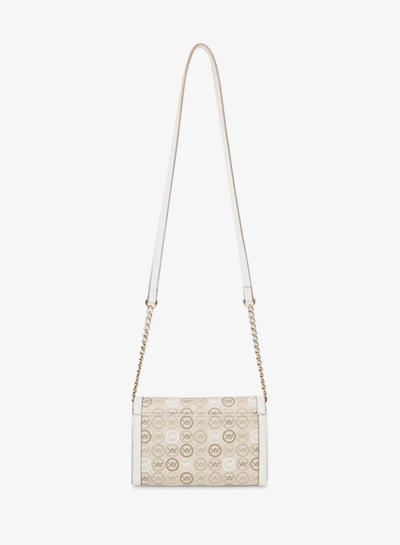 Anne Klein  Anne Klein Monogram Patterned Flap Crossbody Bag for Women | Best Price UAE