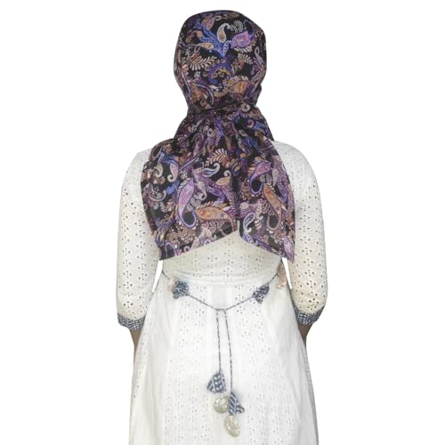Tolexo Rayon cotton scarf cum mask free size with Hook and Loop tape closer-printed-free size (Multicolor6) - Image 3