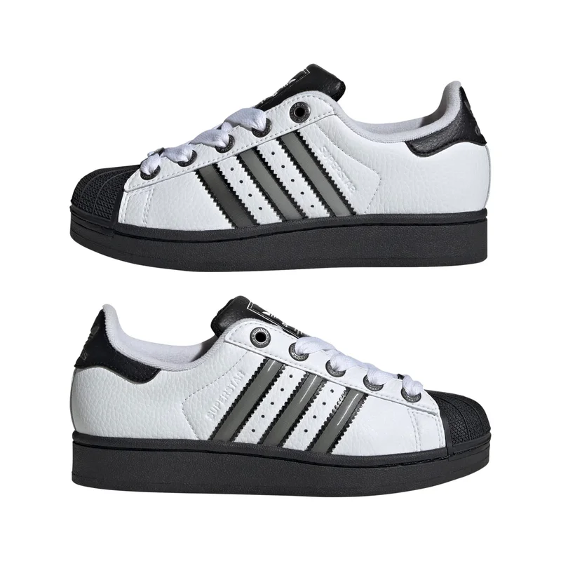Adidas Adidas Superstar Ii J U White Originals Shoes For Kids