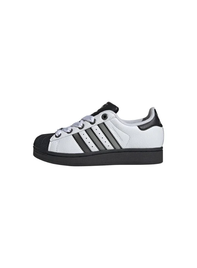 Adidas Adidas Superstar Ii J U White Originals Shoes For Kids