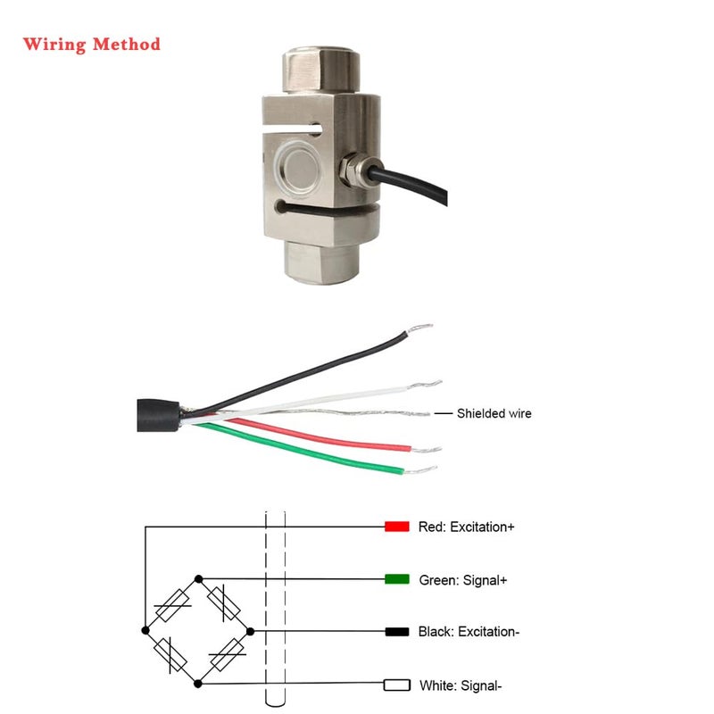 A-TO 700kg Load Cell, Tension and Compression Load Cell,Universal Strain Gauge Sensor, High Accuracy Alloy Steel Weighing Sensor for Crane Scales, Batching, Industrial Applications - Image 3