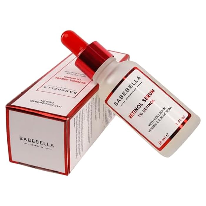 Babebella Cosmetics Retinol Serum, Advanced Formula with Collagen, Vitamine E & Aloe Vera, Anti-Aging Face Serum for Wrinkle Reduction, Firming, and Deep Hydration, Smooths Fine Lines, 30ml - Image 5