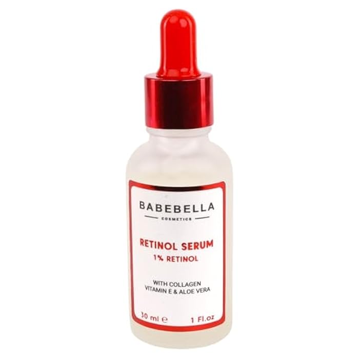 Babebella Cosmetics Retinol Serum, Advanced Formula with Collagen, Vitamine E & Aloe Vera, Anti-Aging Face Serum for Wrinkle Reduction, Firming, and Deep Hydration, Smooths Fine Lines, 30ml - Image 2