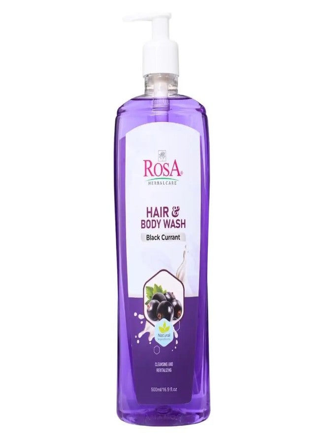 ROSA Hair & Body Wash | Enriched with Black Currant, Lemon, Vitamin E & Mixed Fruit Extracts | Deep Cleansing & Nourishing Formula for Soft, Fresh Skin | Suitable for Men & Women | 500ml (Pack of 1) - Image 1