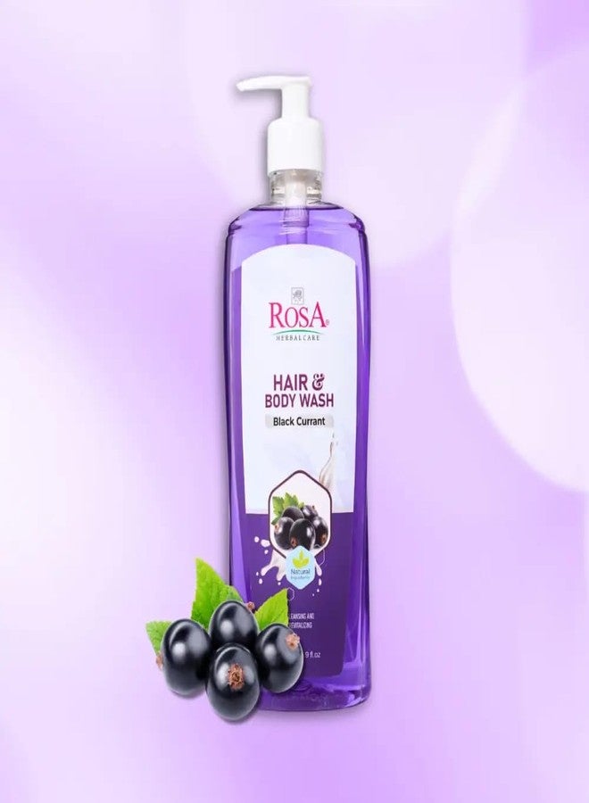 ROSA Hair & Body Wash | Enriched with Black Currant, Lemon, Vitamin E & Mixed Fruit Extracts | Deep Cleansing & Nourishing Formula for Soft, Fresh Skin | Suitable for Men & Women | 500ml (Pack of 1) - Image 5
