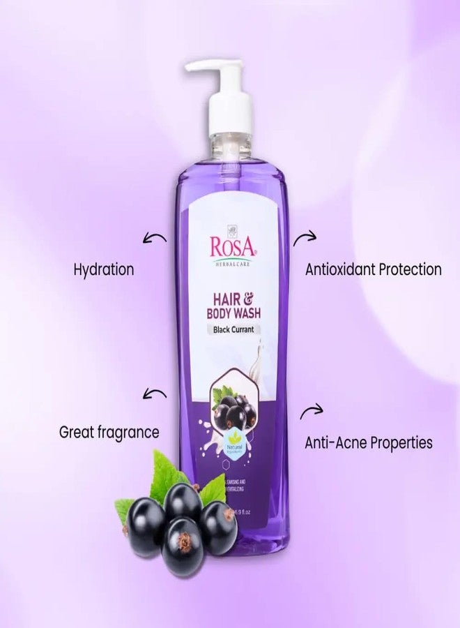 ROSA Hair & Body Wash | Enriched with Black Currant, Lemon, Vitamin E & Mixed Fruit Extracts | Deep Cleansing & Nourishing Formula for Soft, Fresh Skin | Suitable for Men & Women | 500ml (Pack of 1) - Image 2