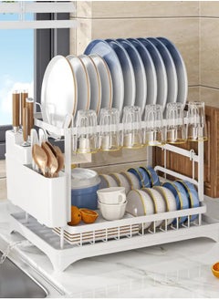 LOOPITYS Stainless steel tableware storage rackdishwashing rack, kitchen storage rack multi-functional dish rack tableware storage rack tableware drain rack kitchen utensils and dishes storage chopstick storage knife holder cup holder  - Image 1