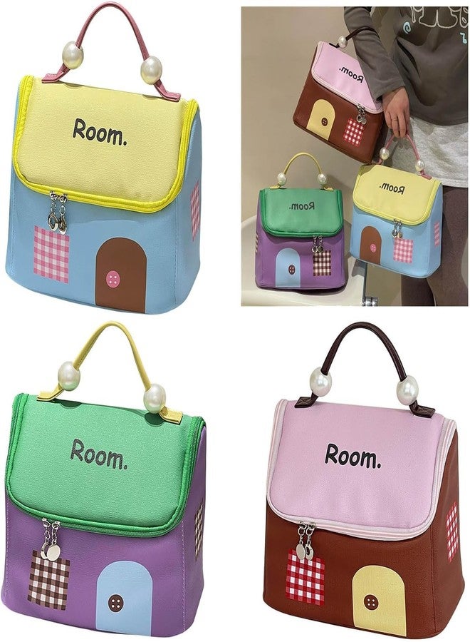 ACROWN Makeup Organizer Pouch Professional Large Cosmetic Bag with Big Compartment, Makeup Brush Holder Room-muticolour - Image 3