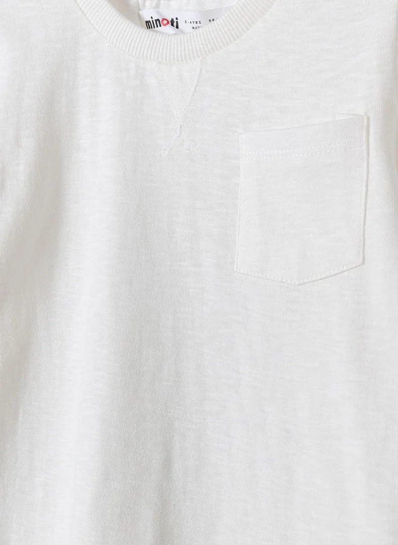 مينوتي Teen Boys Slub Long Sleeve Tee