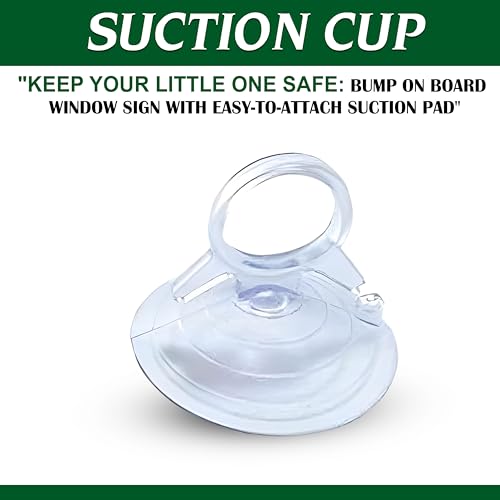 Goelite Bump On Board Kids Safety Warning for Pregnant Women with Suction Cup Window Sign Sticker for Car - Image 2