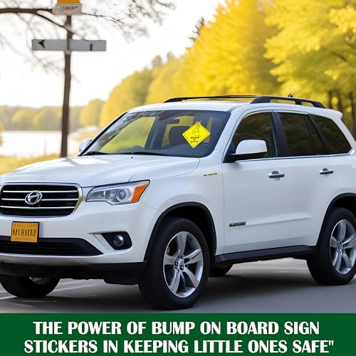 Goelite Bump On Board Kids Safety Warning for Pregnant Women with Suction Cup Window Sign Sticker for Car - Image 3