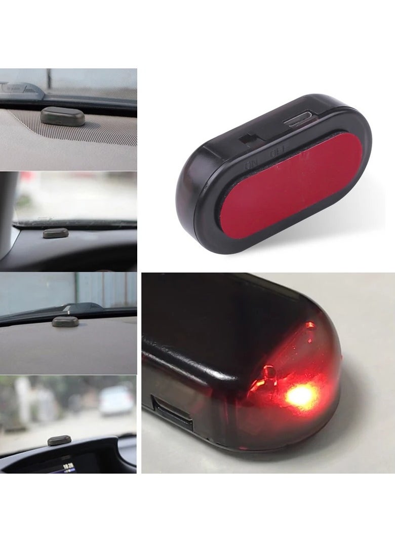 AROAQ - Solar Powered Car Security Alarm LED Light Anti-Theft Warning Flash Light Blinking Alarm Lamp - Image 1