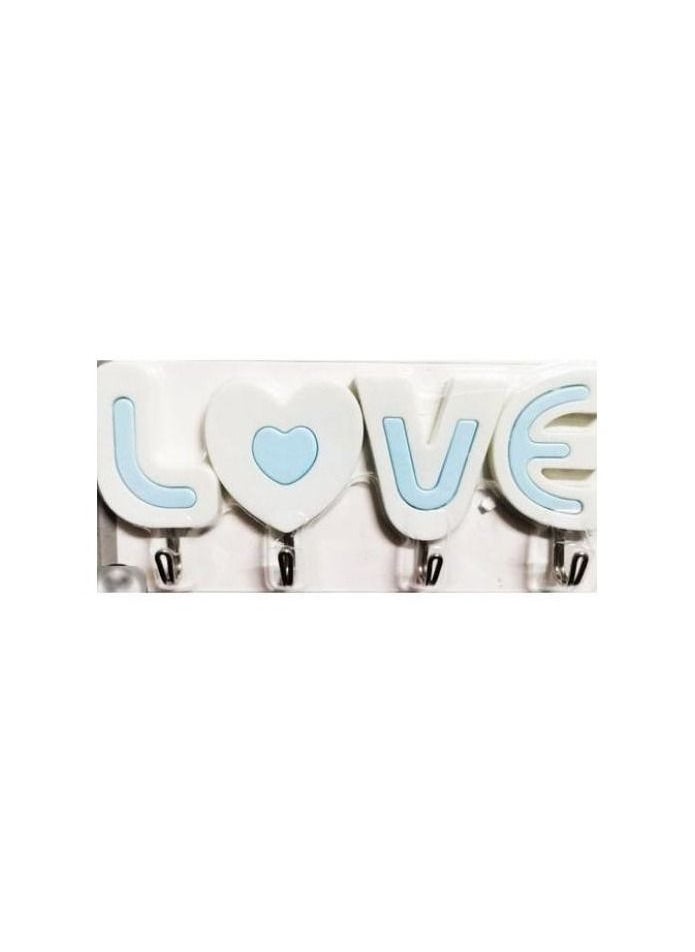 Love word hooks hanger 1 piece multicolor  - Image 3