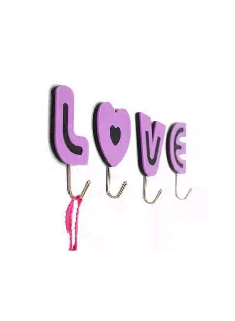 Love word hooks hanger 1 piece multicolor  - Image 4