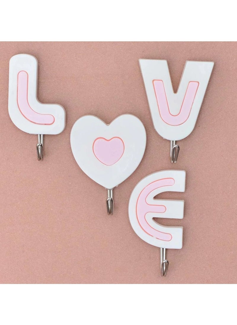 Love word hooks hanger 1 piece multicolor  - Image 1