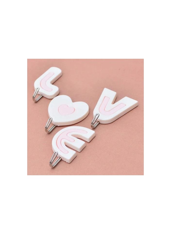 Love word hooks hanger 1 piece multicolor  - Image 2