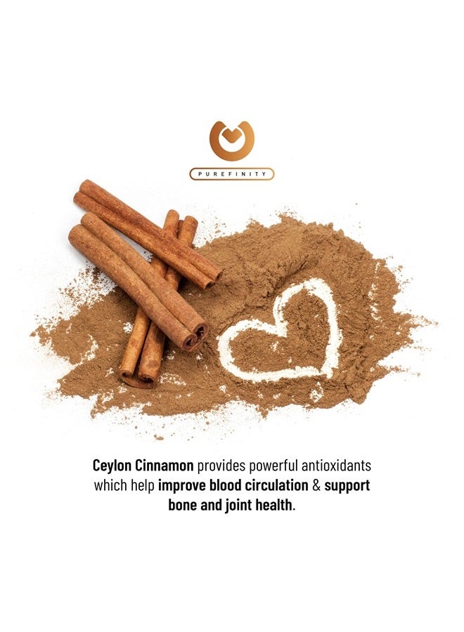 PUREFINITY Cinnamon Capsules - 1500mg Pure Cinnamon from Sri Lanka to Promote Joint Health, & Powerful Antioxidants. 150 Vegan, Non-GMO Capsules (75 Day Supply)  - Image 2