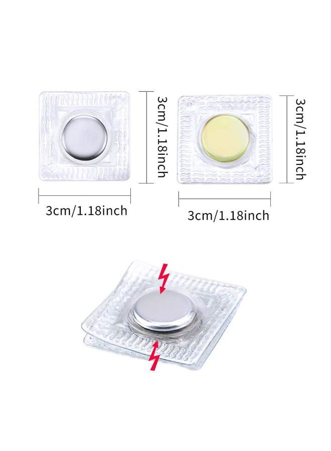 Fireboomoon 32 Pairs 1.18 Inch Invisible Hidden Sew Magnetic Snap,PVC Strong Magnetic Closures Fastener Snaps Buttons for Purses Handbag Clothing DIY Crafts - Image 2