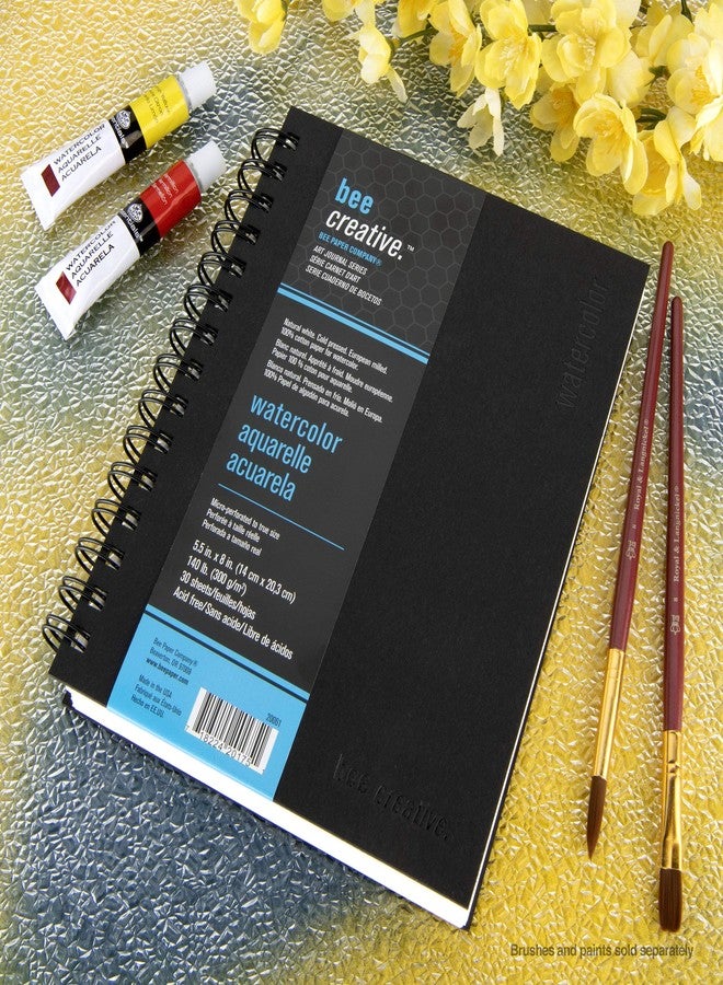 Bee Paper Company Bee Paper - 5.5"x 8" Bee Creative Watercolor Journal - Image 3