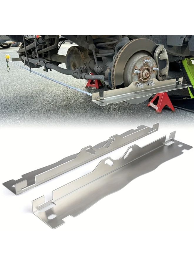 Upgraded Heavy Duty Stainless Steel Front Tie Alignment Tool Plate With Hanging Holes Silvery - Image 3