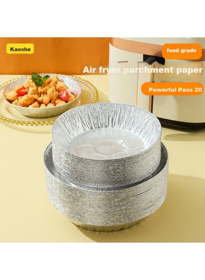 kaulus Kao Le Baked Rotisserie Aluminum Foil Air Fryer Trays, Foil Bowls, 50 Pieces, Square 18.8cm, Oil-proof Aluminum Foil Containers - Image 2