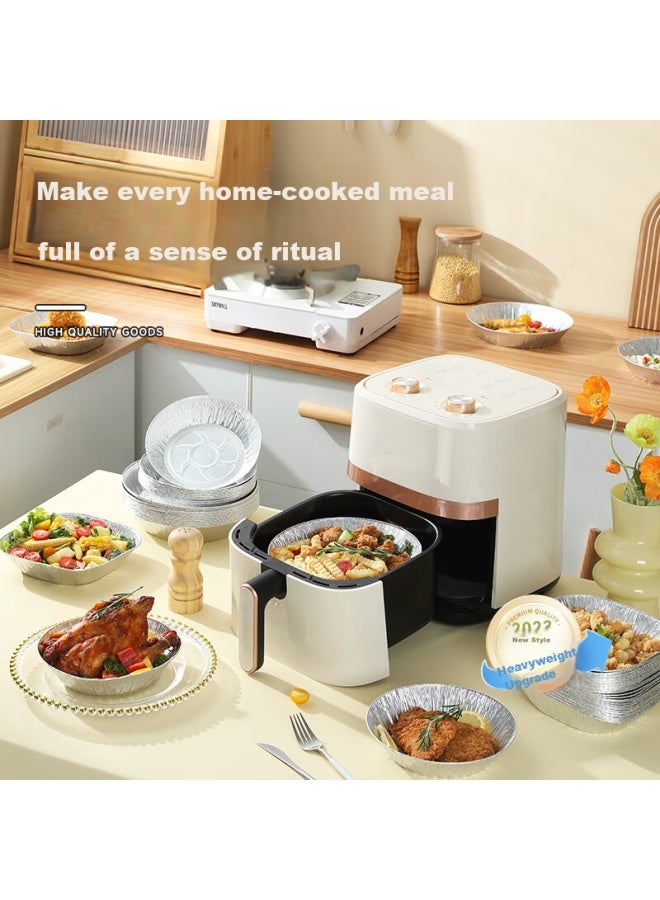 kaulus Kao Le Baked Rotisserie Aluminum Foil Air Fryer Trays, Foil Bowls, 50 Pieces, Square 18.8cm, Oil-proof Aluminum Foil Containers - Image 5