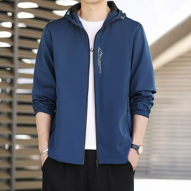 Hooded Jacket Men'S 2023 New Fashion Brand Loose Casual Sports Plus Size Jacket Men'S Clothes - Image 3