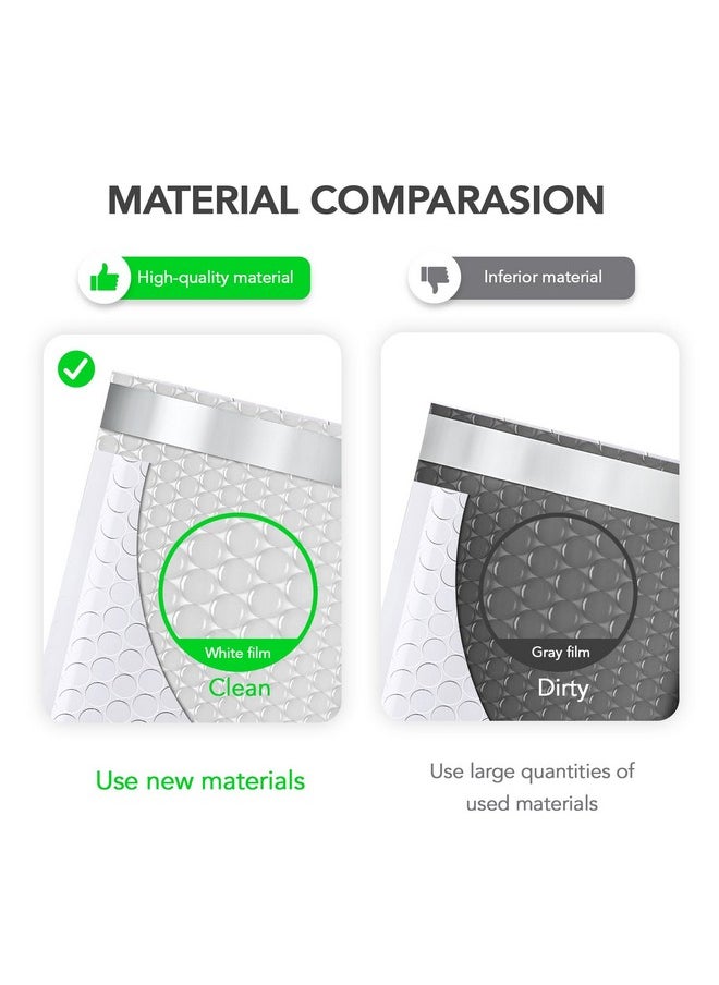 Fuxury Fuxury Bubble Mailer 6x10" 100 Pack White Bubble Mailers Usable Size 6x9" Self Seal Padded Mailing Envelopes Opaque Bubble Padded Mailer for Small Business Mailing Jewelry Makeup Small Items  - Image 3