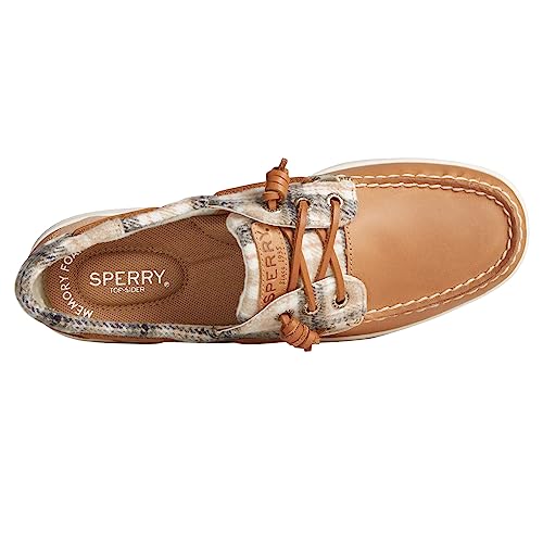 Sperry Women's, Rosefish Boat Shoe TAN/Ivory Teddy Wool 6 M - Image 5