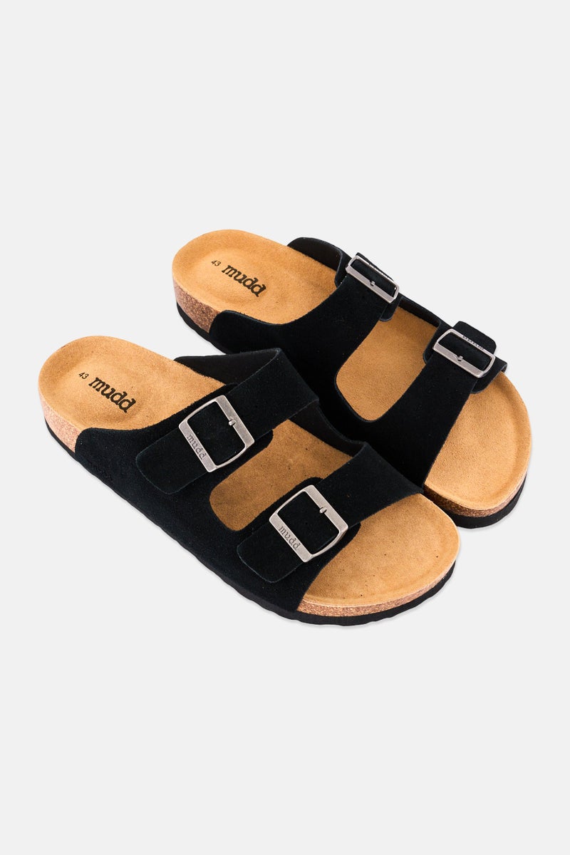 Mudd Men Slip On Cork Sandals, Black - Image 3