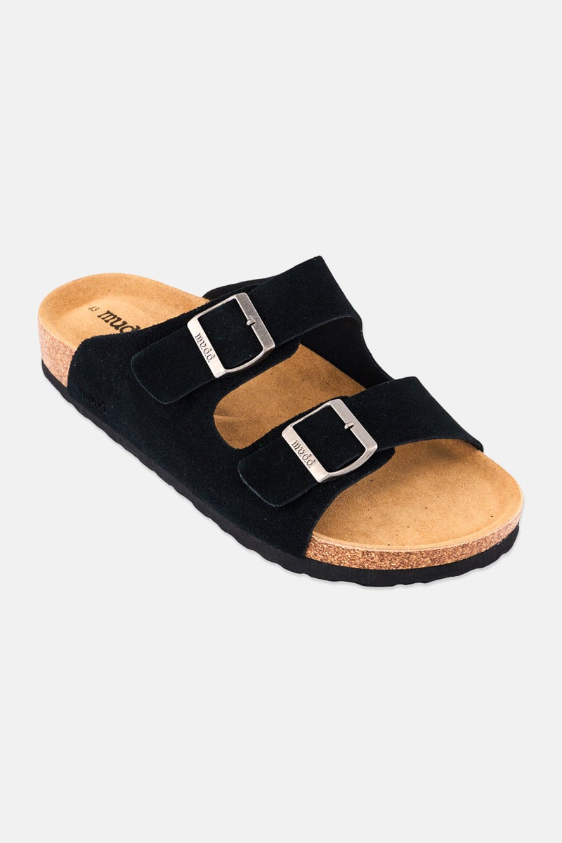 Mudd Men Slip On Cork Sandals, Black - Image 1