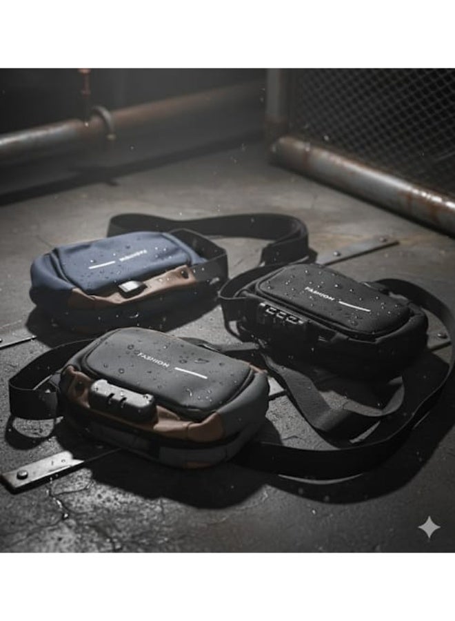 FASHION Waterproof Anti Theft Designer Unisex Travel Crossbody Sling Bag Chest Pack with USB charging single shoulder crossbody bag - Image 5