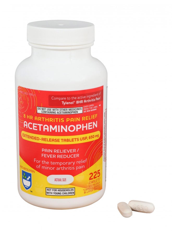 RITE AID - Rite Aid Acetaminophen 650mg Arthritis Extended Release Caplets - 225 Count - Image 1