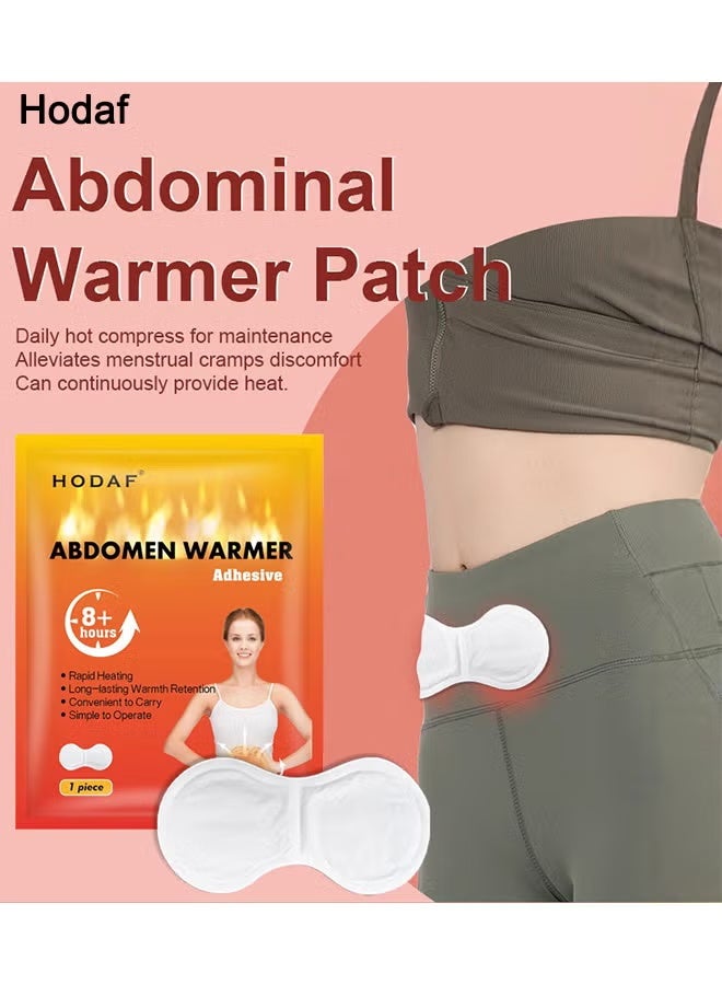 Hodaf Heat Patches For Period Pain Relief & Period Cramps, Portable Menstrual Heating Pad, Air-Activated Adhesive Heating Patches For Cramps, Suitable For All Skin Types, 5 Packs - Image 2