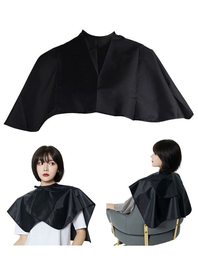 Generic Waterproof Hair Dye Cape ,Hair Cutting Cape,Hair Colouring Dyeing Reusable ,Hairdressing Salon Apron for Barbershop,Short Comb-out Non-Slip Apron for Hair Styling-，Anti -Static Electric - Image 1