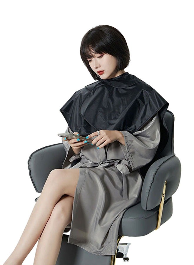 Generic Waterproof Hair Dye Cape ,Hair Cutting Cape,Hair Colouring Dyeing Reusable ,Hairdressing Salon Apron for Barbershop,Short Comb-out Non-Slip Apron for Hair Styling-，Anti -Static Electric - Image 4